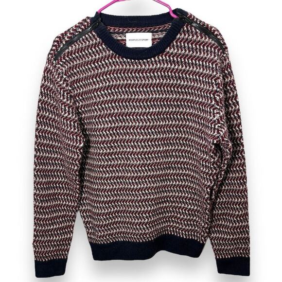Kooples x Sport Women's Chunky Knit Houndstooth Sweater Multicolor Size M - Picture 1 of 5